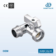Chrome Plated Brass Angle 1/2" Inch Valve with Ce Certificate